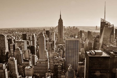 New York Sepia View by Bill Carson Photography art print