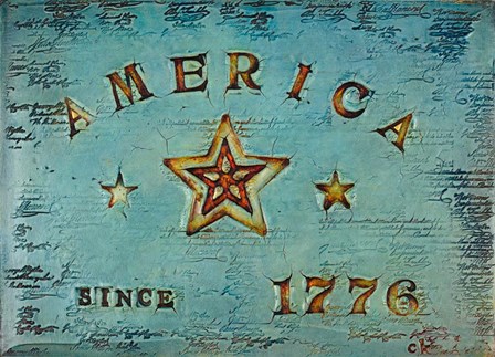 America 1776 by Carolyn Kinnison art print