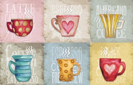 Coffee Pattern by Elizabeth Medley art print
