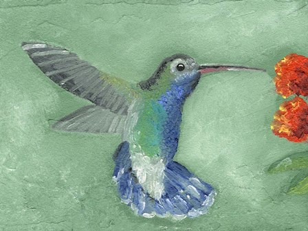 Fresco Hummingbird I by Alicia Ludwig art print