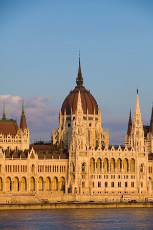 Hungary, Budapest Parliament Building On Danube River by Jaynes Gallery / Danita Delimont art print