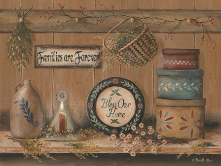 Treasures on the Shelf II by Pam Britton art print