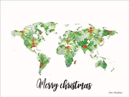Merry Christmas World by Seven Trees Design art print