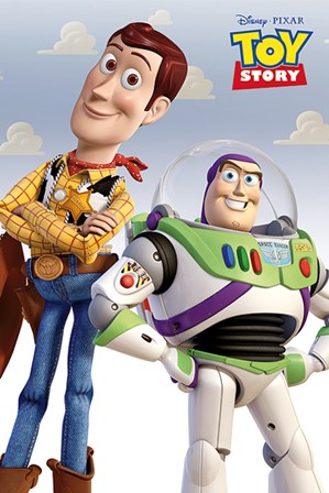 Toy Story - Woody and Buzz art print