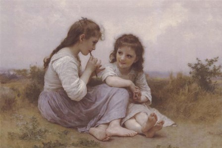 A Childhood Idyll by William Adolphe Bouguereau art print