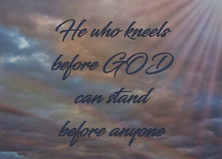 He Who Kneels by Larry McFerrin art print