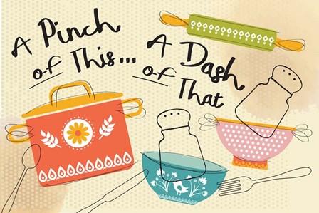 A Pinch of This by ND Art &amp; Design art print