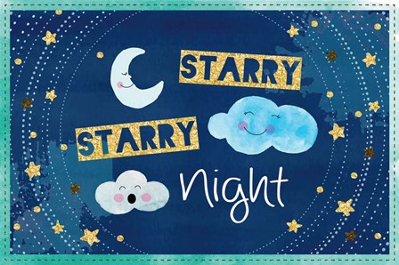 Starry Starry Night by ND Art &amp; Design art print