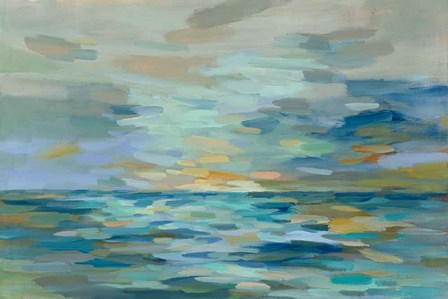 Pastel Blue Sea by Silvia Vassileva art print