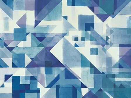 Try Angles I Blue by Danhui Nai art print