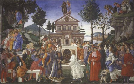 The Temptation of Christ, 1481-1482 by Sandro Botticelli art print