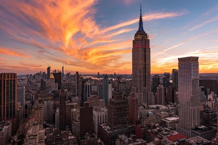 9-11 New York Sunset 2 by Bruce Getty art print