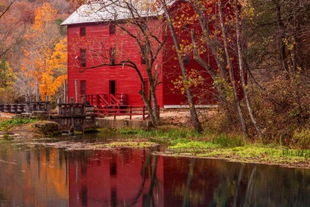 Alley Springs Mill by David Hammond art print