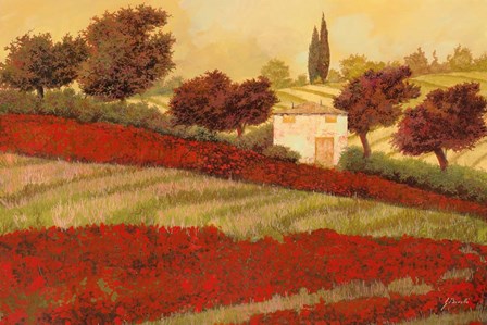 Papaveri Toscana I by Guido Borelli art print