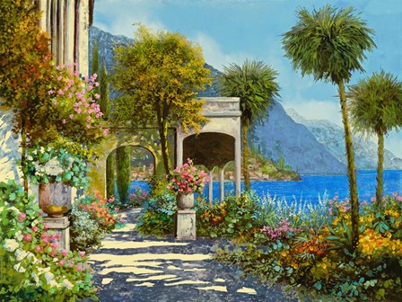 Passeggiata al Lago by Guido Borelli art print