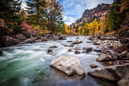 Teton River Rush by Michael Broom art print