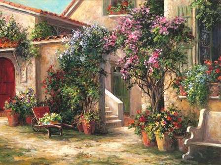 Garden Courtyard by Art Fronckowiak art print