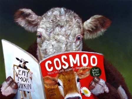 Cow Tips by Lucia Heffernan art print