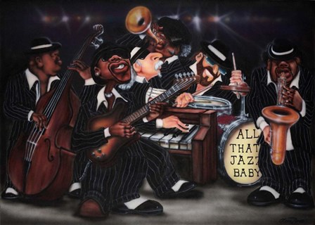 All That Jazz, Baby! by Leonard Jones art print