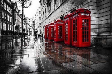 London Phones by Vladimir Kostka art print