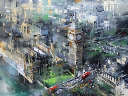 London Green - Big Ben by Mark Lague art print