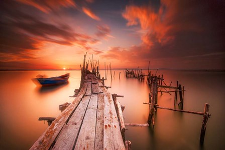 Red Sunset at Carrasqueira, Alentejo by Andy Mumford art print