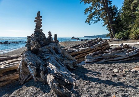 Sombrio Inukshuk by Tim Oldford art print