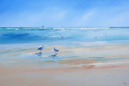 Late Gulls by Craig Trewin Penny art print