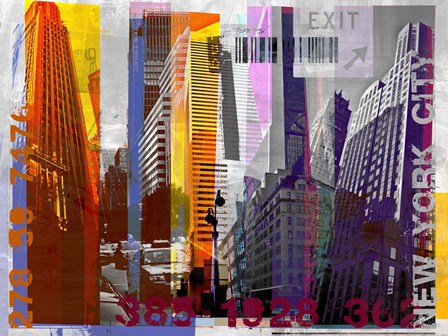 New York Sky Urban by Sven Pfrommer art print
