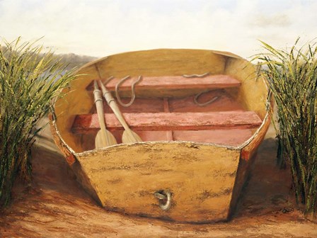 Beached Dinghy by Karl Soderlund art print