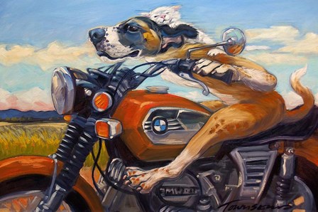 Fast and Furriest by CR Townsend art print