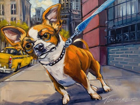 Fetch Cab by CR Townsend art print