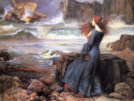 Miranda the Tempest by John William Waterhouse art print