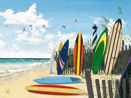Surf Boards by Scott Westmoreland art print