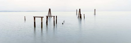 Vintage Pier in the Mist by Alan Blaustein art print