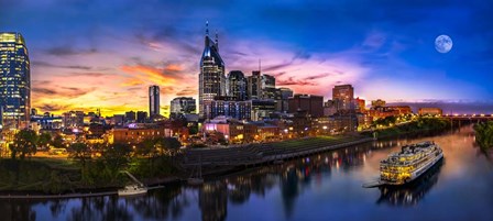 Moon Over Nashville by Jonathan Ross art print