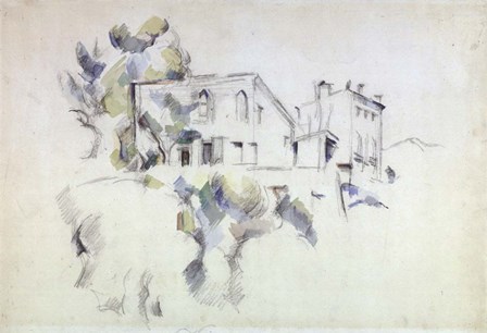 View of the Chateau Noir by Paul Cezanne art print