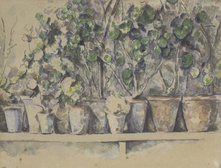 Les Pots de Fleurs by Paul Cezanne art print