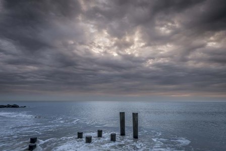 Beach Pilings, Cape May National Seashore, NJ by Jaynes Gallery / Danita Delimont art print