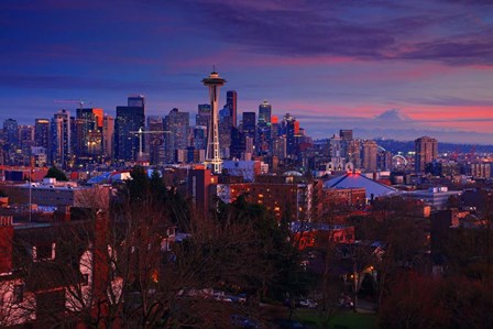 Sunset Seattle by Randall J. art print