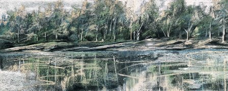 Pastel Landscape Study by Tre Sorelle Studios art print