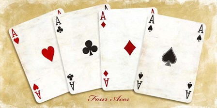 Four Aces (Gold) by Sandro Ferrari art print