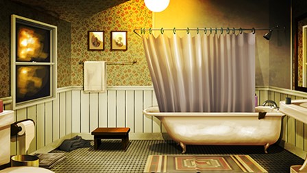 Bathroom by A.V. Art art print