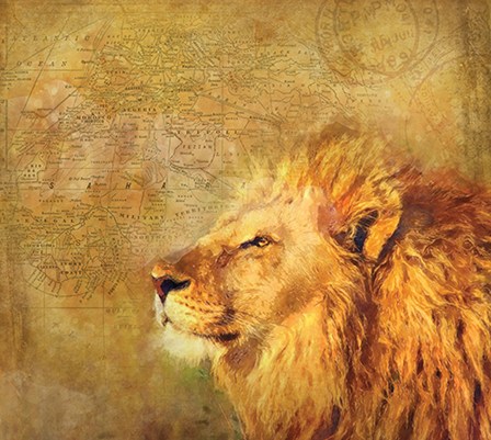Lion by A.V. Art art print