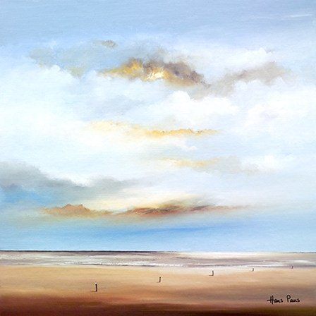 Cloudy Sky Above the Sea by A.V. Art art print