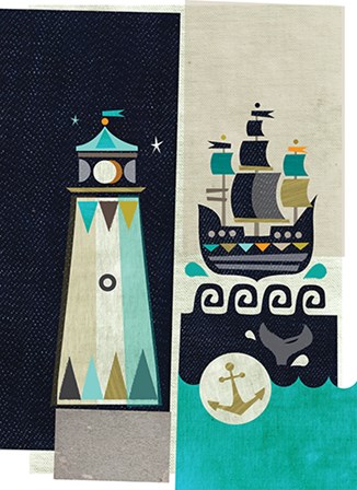 Lighthouse by A.V. Art art print