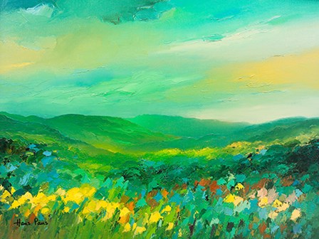 Green Landscape by A.V. Art art print