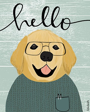 Hello Retriever by Katie Doucette art print