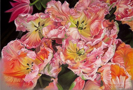Tulips by Lesley Harrison art print