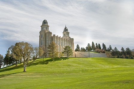 Manti Temple by Ramona Murdock art print